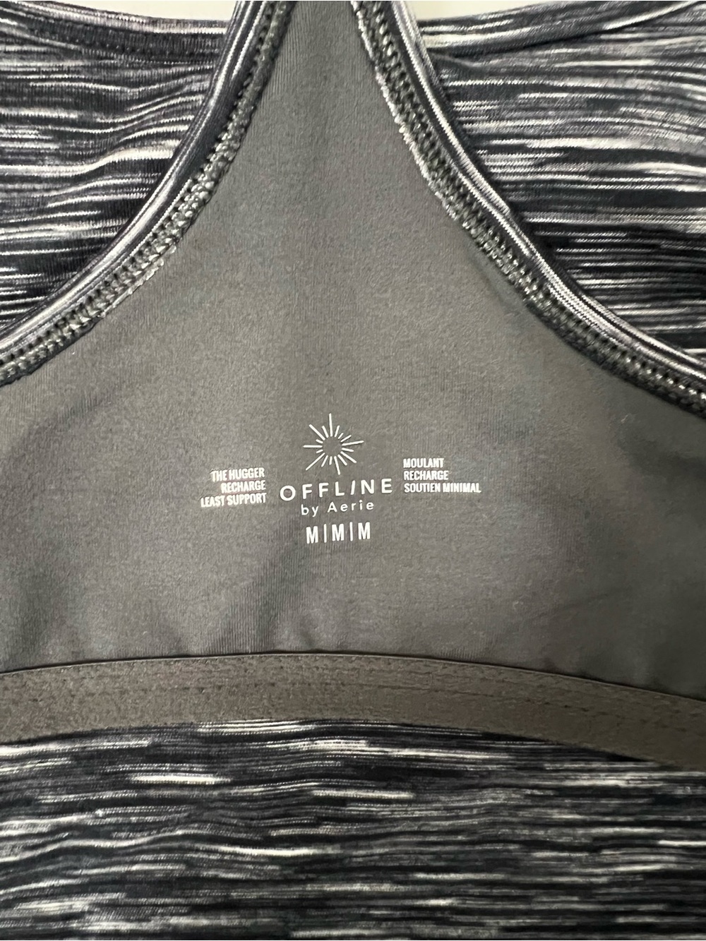 OFFLINE By Aerie Seamless Space-Dye Crop Tank - Navy - Picture 6 of 7